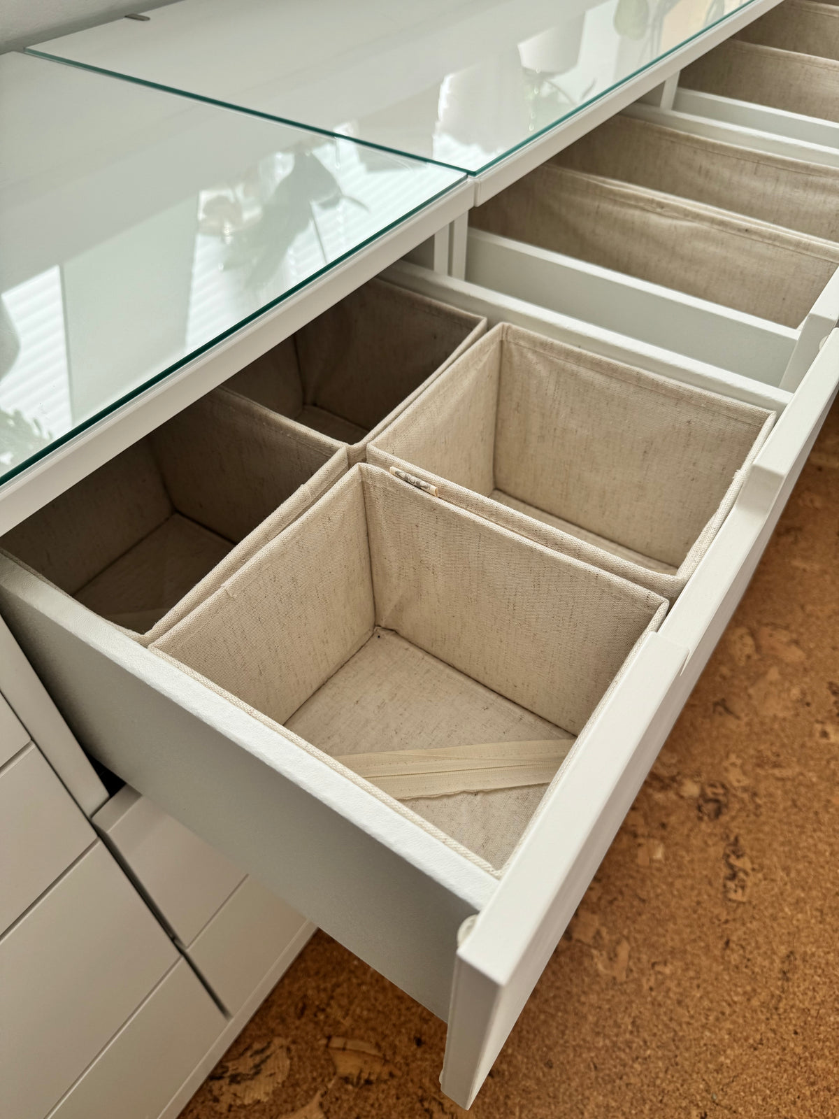 Storage Organiser cotton-linen blend SMALL|MEDIUM|LARGE