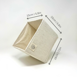 storage boxe foldable organiser small for clothes fitting for Ikea nordli drawers made with natural fibre containing cotton and linen eco friendly durable reusable 